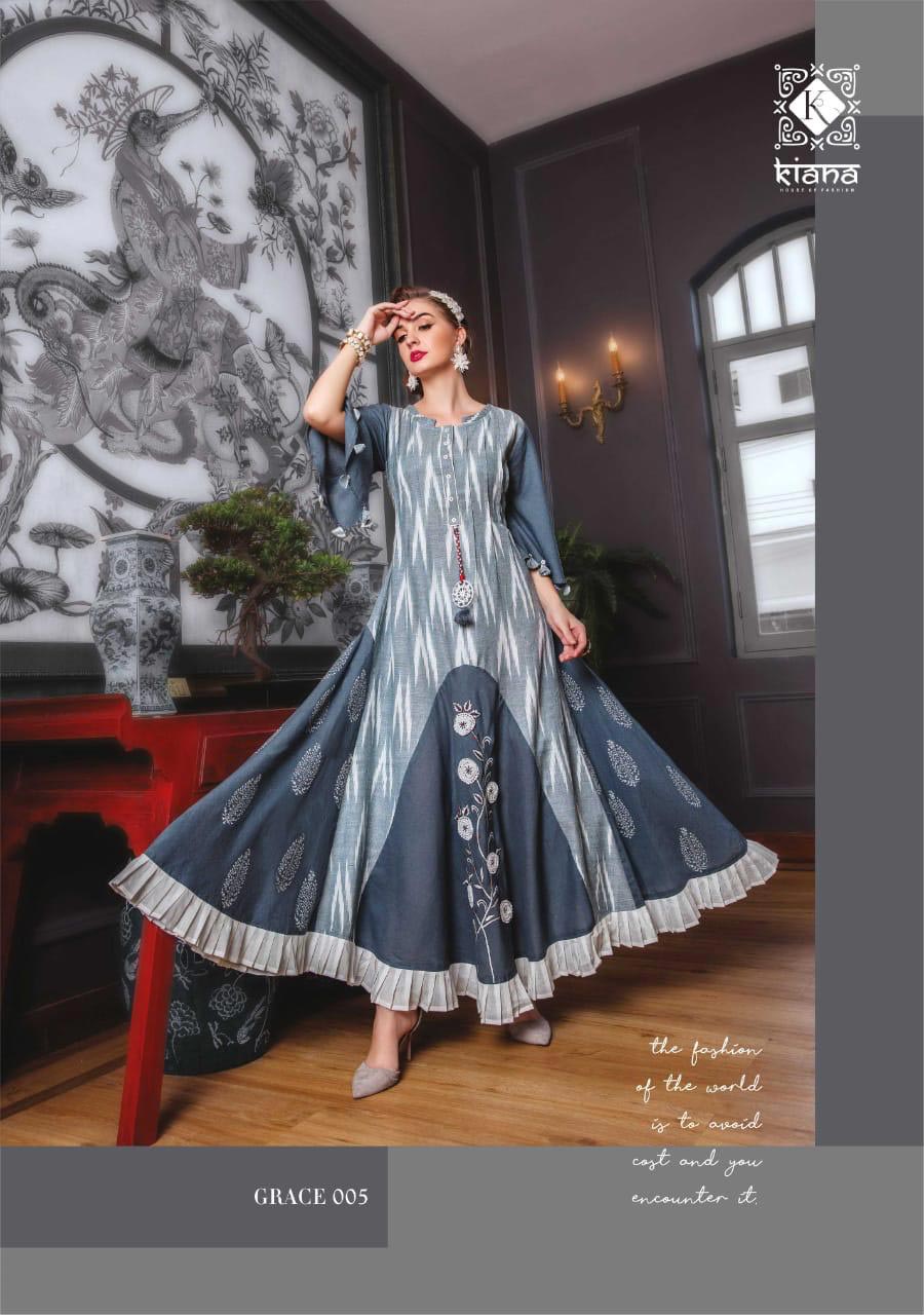 Grace Vol-1 Kiana Cotton Ekkat Printed Anarkali Kurti Grace Vol-1 Kiana Cotton Ekkat Printed Anarkali Kurti